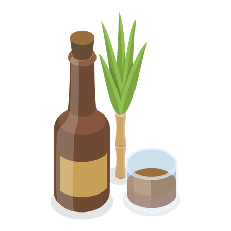 Garrafa de álcool  Illustration