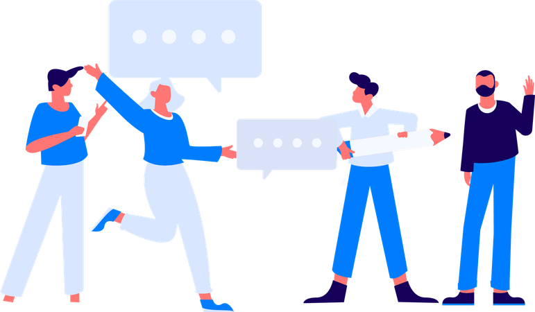 Les gars ont une idée de code créative  Illustration