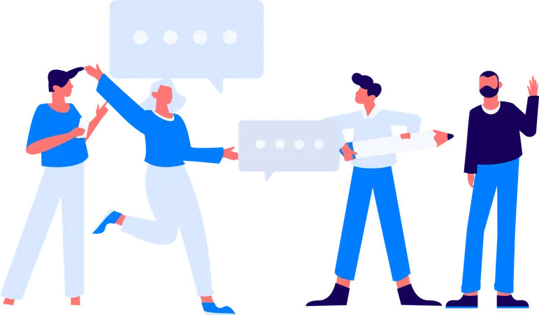 Les gars ont une idée de code créative  Illustration