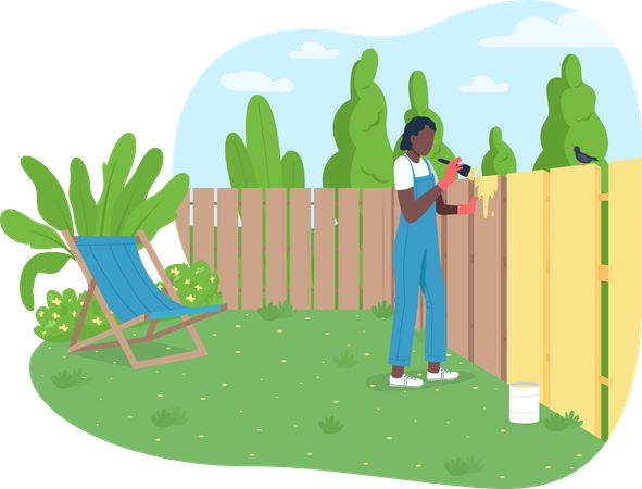 Gartenpflege  Illustration