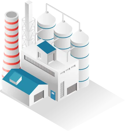 Gas factory  Illustration