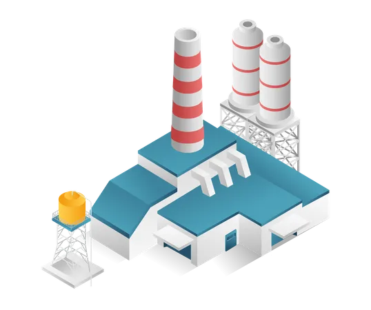 Gas factory  Illustration