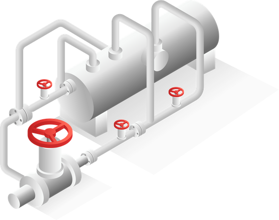 Gas pipeline Illustration