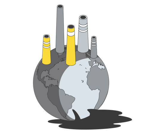 Gases industriais  Ilustração