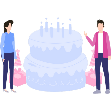 Gâteau d'anniversaire  Illustration