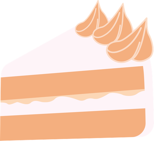 Gâteau tiramisu avec garniture à la crème  Illustration