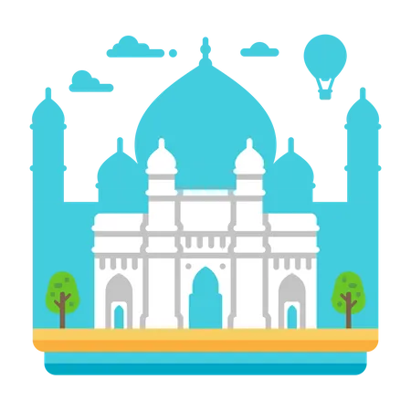 Portal Índia  Ilustração