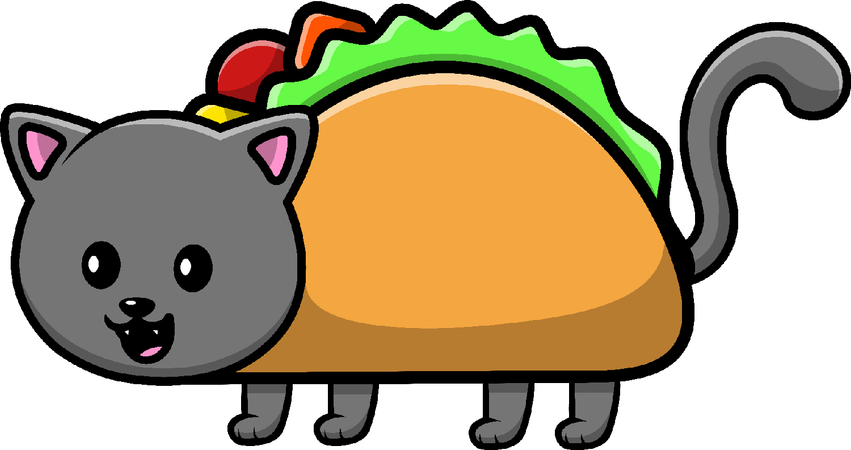 Taco de gato  Ilustración