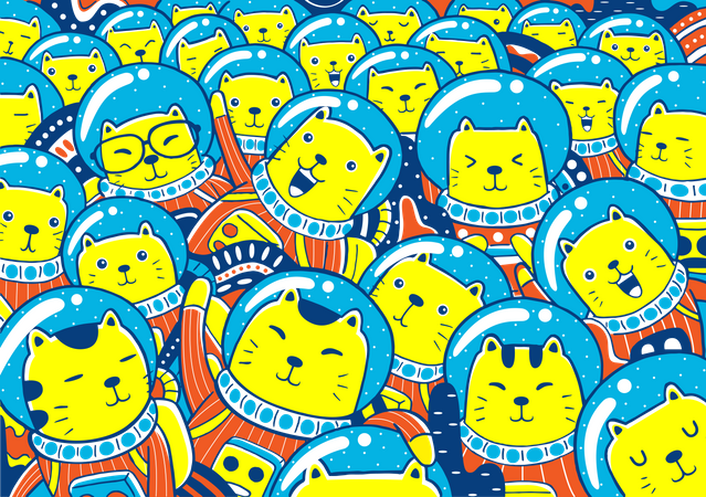 Gatostronauta  Ilustración