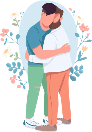 Gay couple Illustration