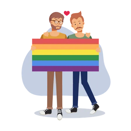 Gay Couple Illustration