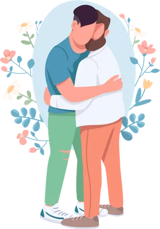 Gay couple  Illustration