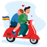 heterosexual couple illustrations free