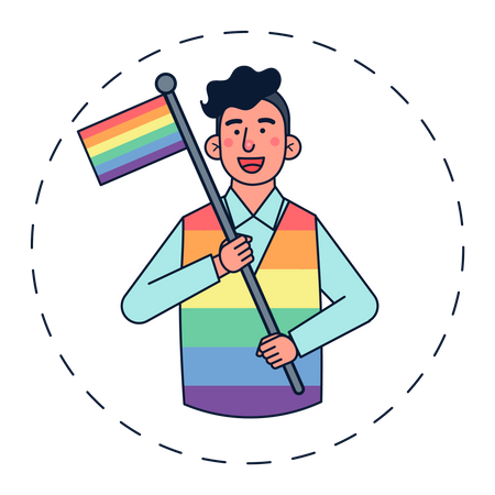 Garçon gay  Illustration