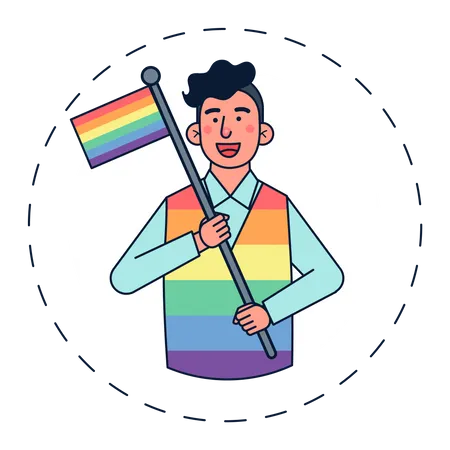 Garçon gay  Illustration