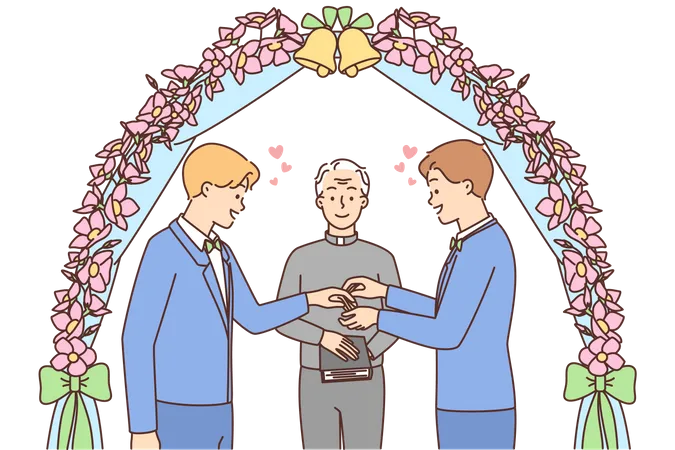 Gay marriage  Illustration