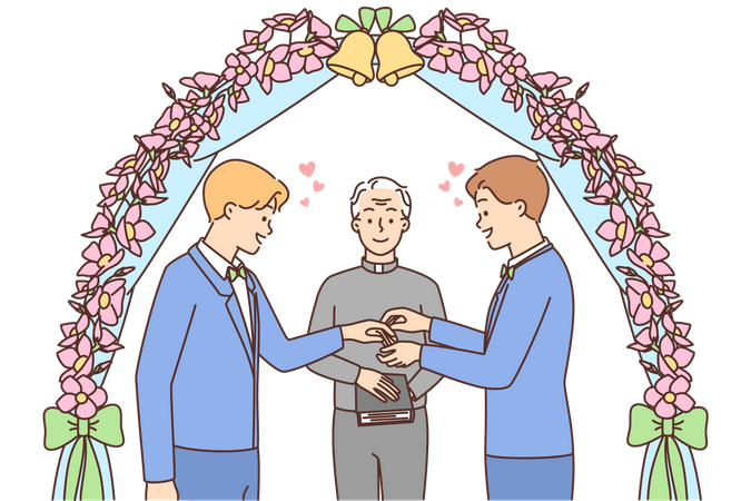 Gay marriage  Illustration