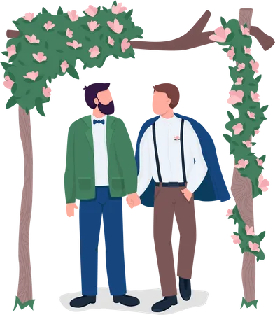 Gay wedding  Illustration