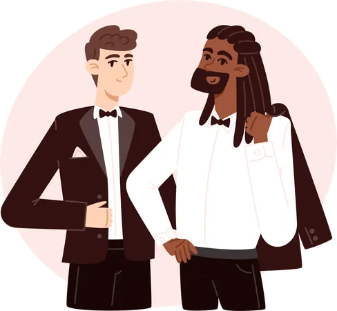 Gay wedding  Illustration