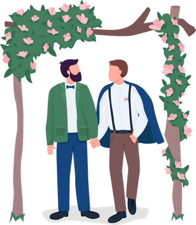 Gay wedding  Illustration