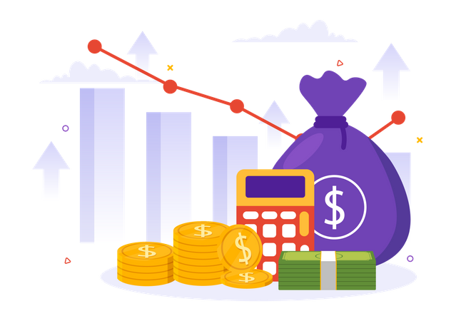 GDP or Gross Domestic Product  Illustration