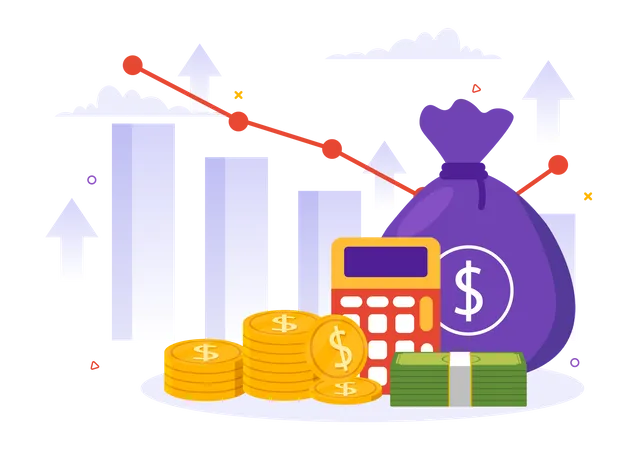 GDP or Gross Domestic Product  Illustration