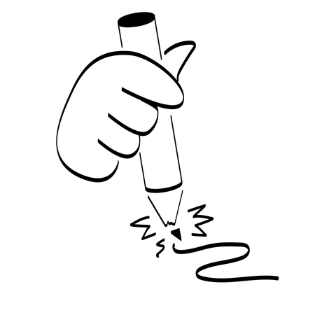Kaputter Bleistift  Illustration