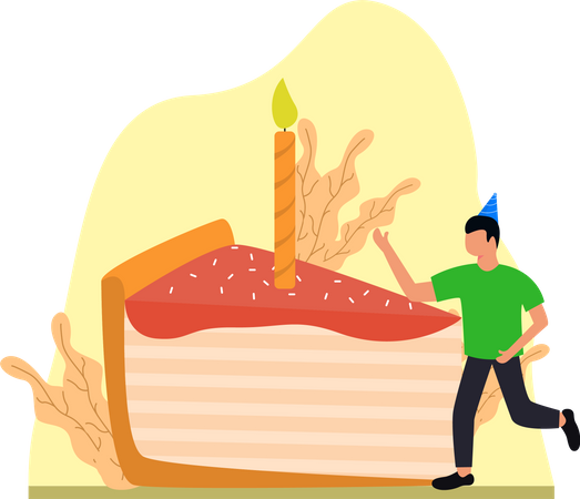 Geburtstagsfeier  Illustration