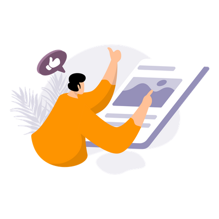 Gefällt mir Knopf  Illustration