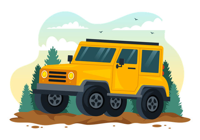Geländewagen  Illustration
