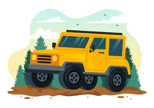 Geländewagen  Illustration