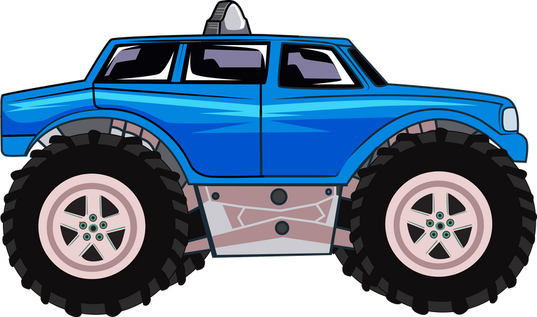 Geländegängiges Monsterauto  Illustration