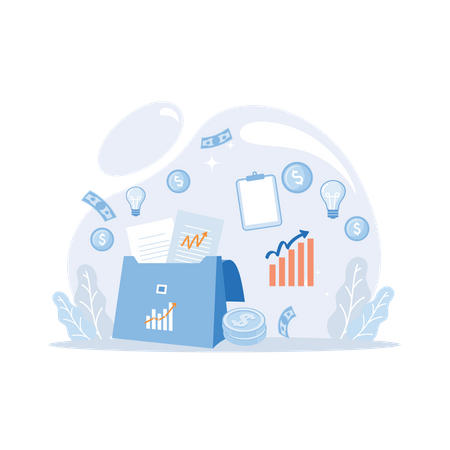 Geld investieren  Illustration