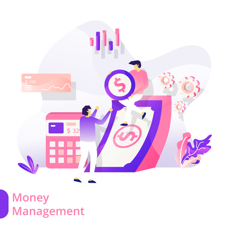 Geld Management  Illustration