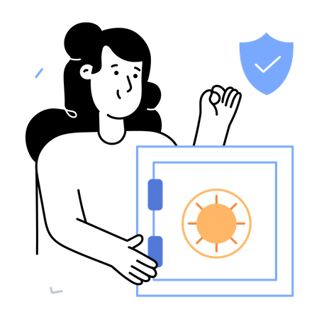 Geldsicherheit  Illustration