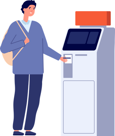 Geldautomat  Illustration