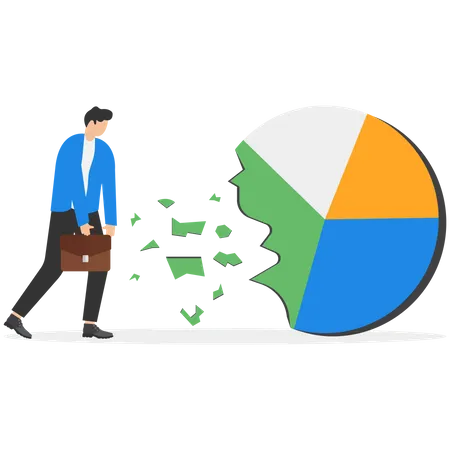 Verlustgeld durch fehlgeschlagene Vermögensallokation  Illustration