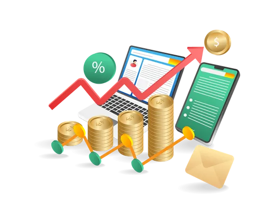 Geld Management  Illustration