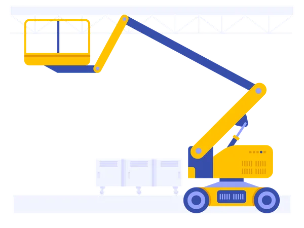 Gelenkteleskoparbeitsbühne  Illustration