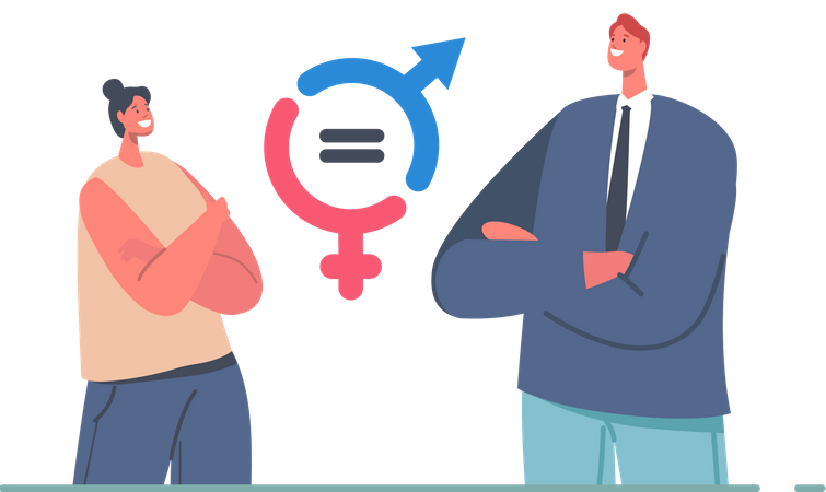 Gender Balance and Equality  Illustration