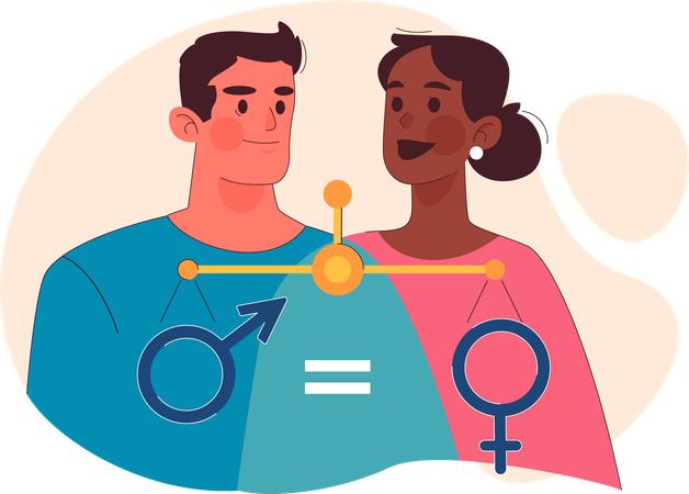 Gender equality  Illustration
