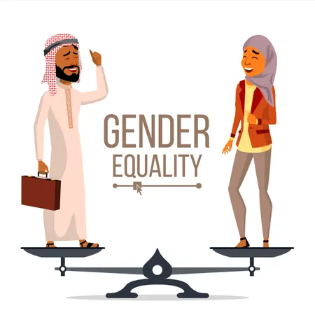 Gender Equality Concept  Illustration