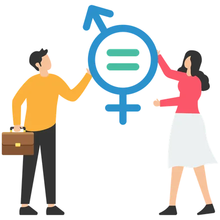 Gender equality  Illustration