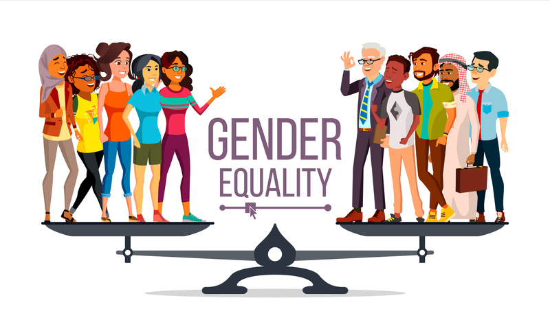 Gender Equality Vector  Illustration