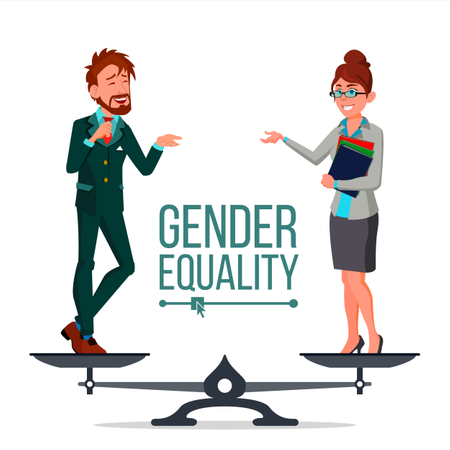 Gender Equality Vector  Illustration