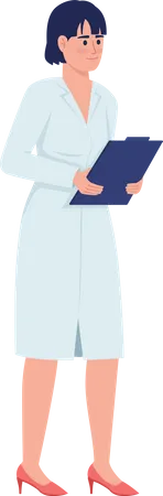General practitioner with clipboard Illustration