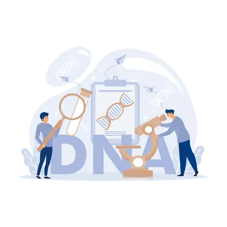 Genetic DNA  Illustration