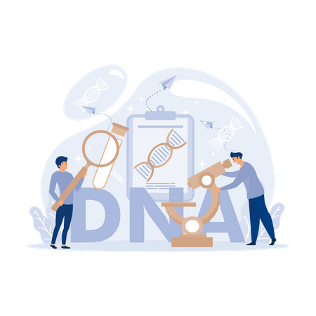 Genetic DNA  Illustration