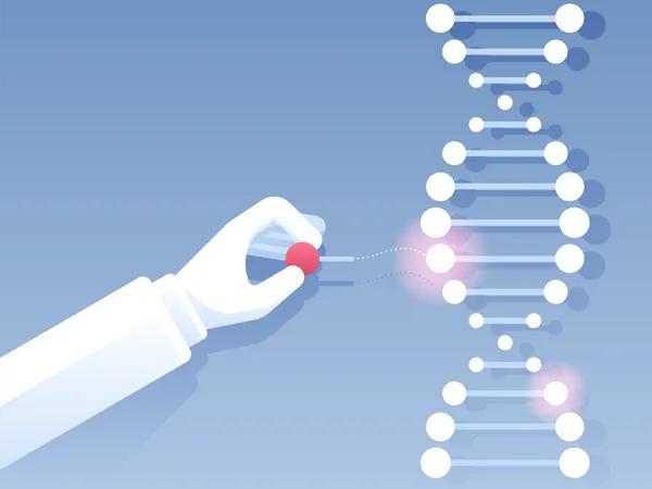 Genetic DNA Research Illustration