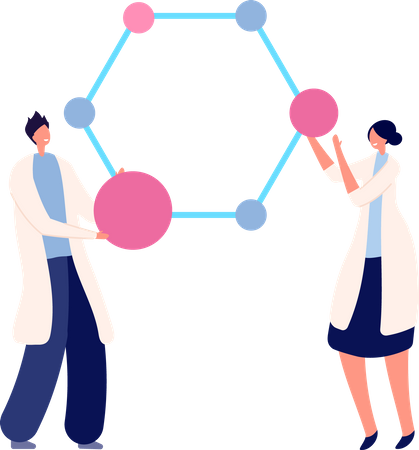 Genetic dna research Illustration